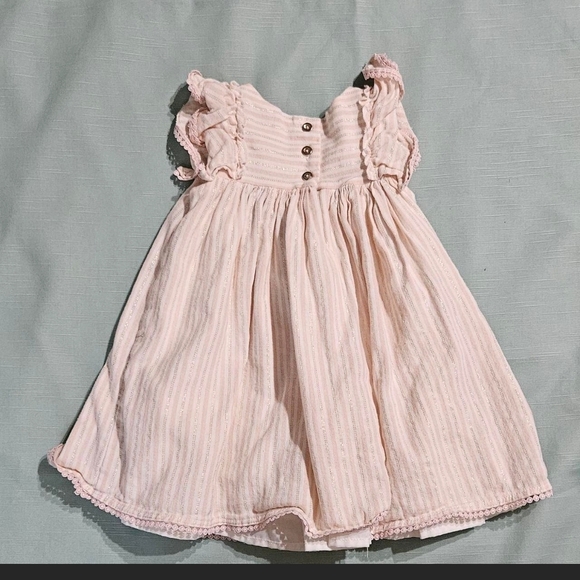 Tommy Bahama Kids Dress in Light Pink with Ruffles - Picture 3 of 9